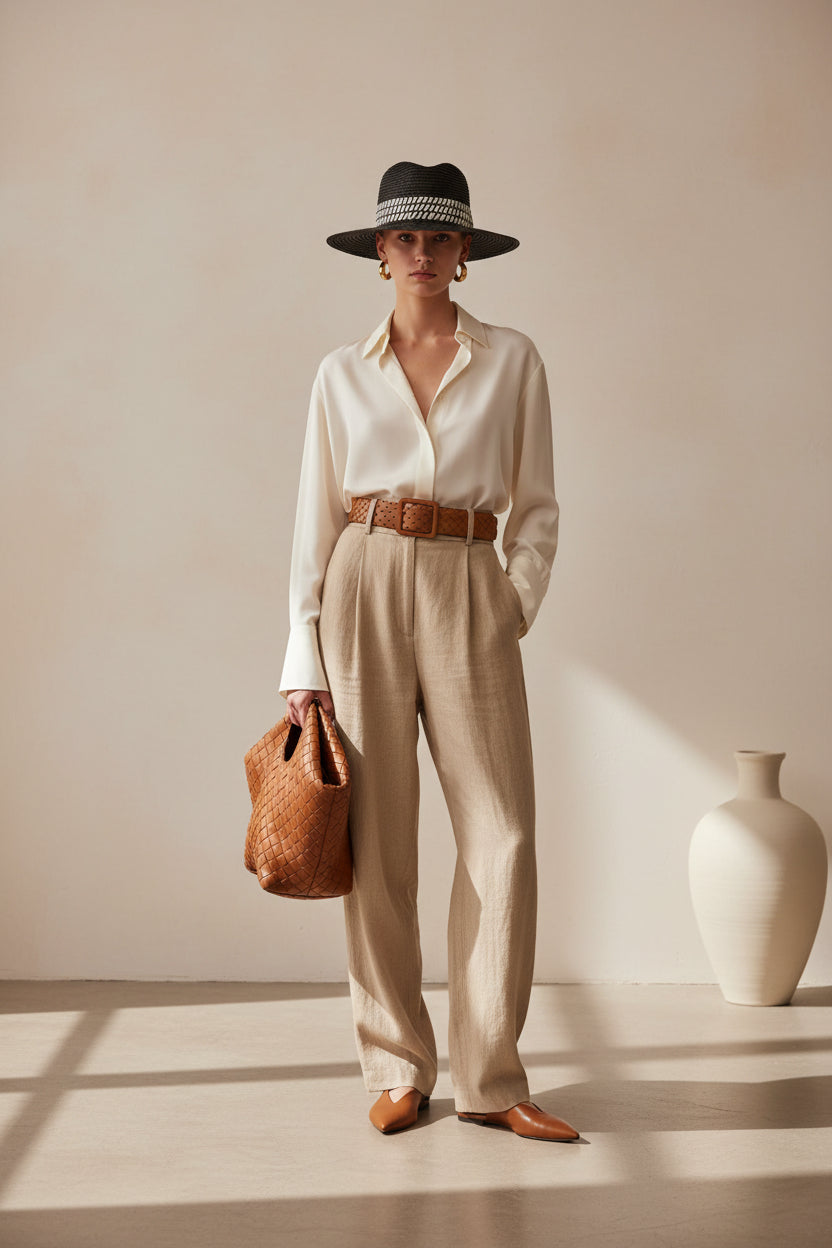 Panama Fedora Hat-Acacia