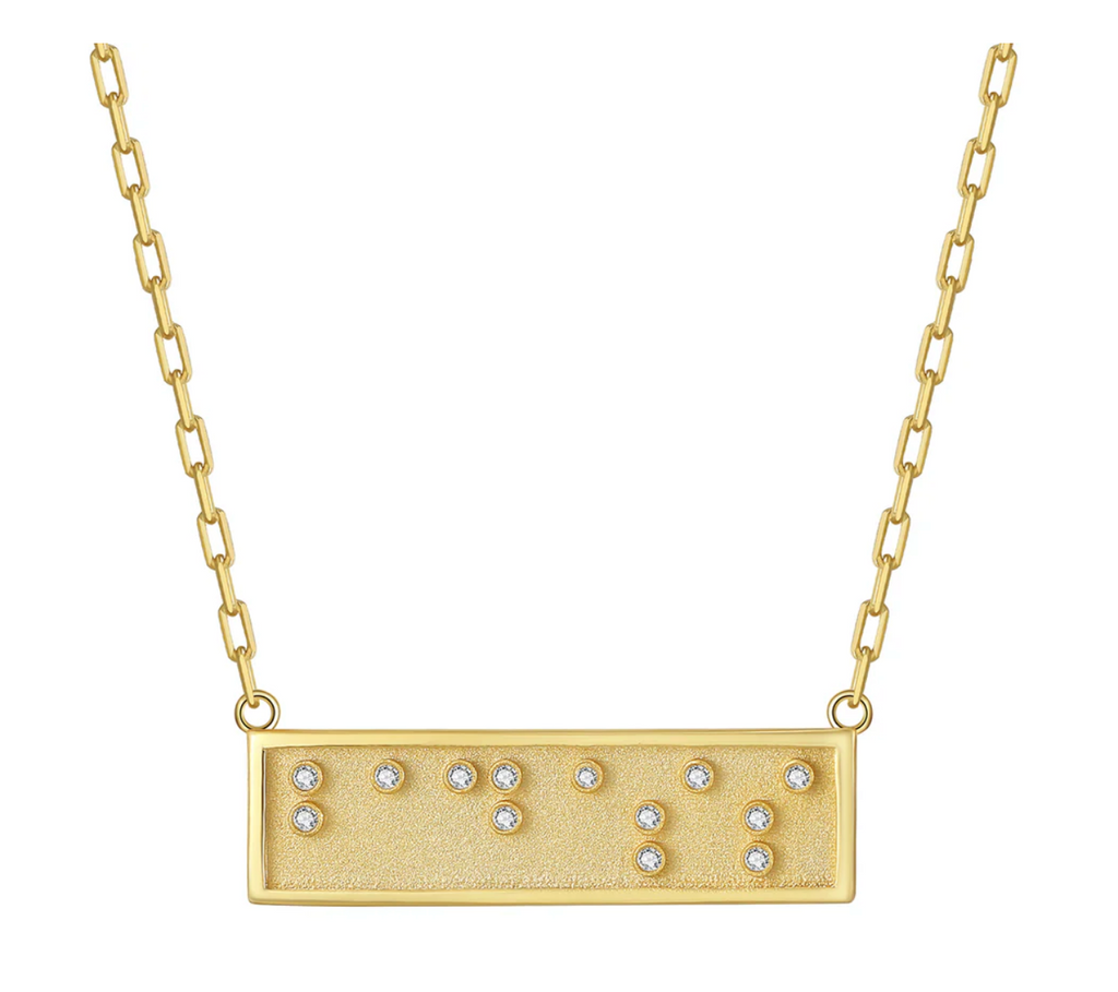 Touchstone Badass Mini-Bar Necklace Gold