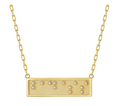 Touchstone Badass Mini-Bar Necklace Gold