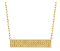 Touchstone You got This Mini-Bar Necklace Gold