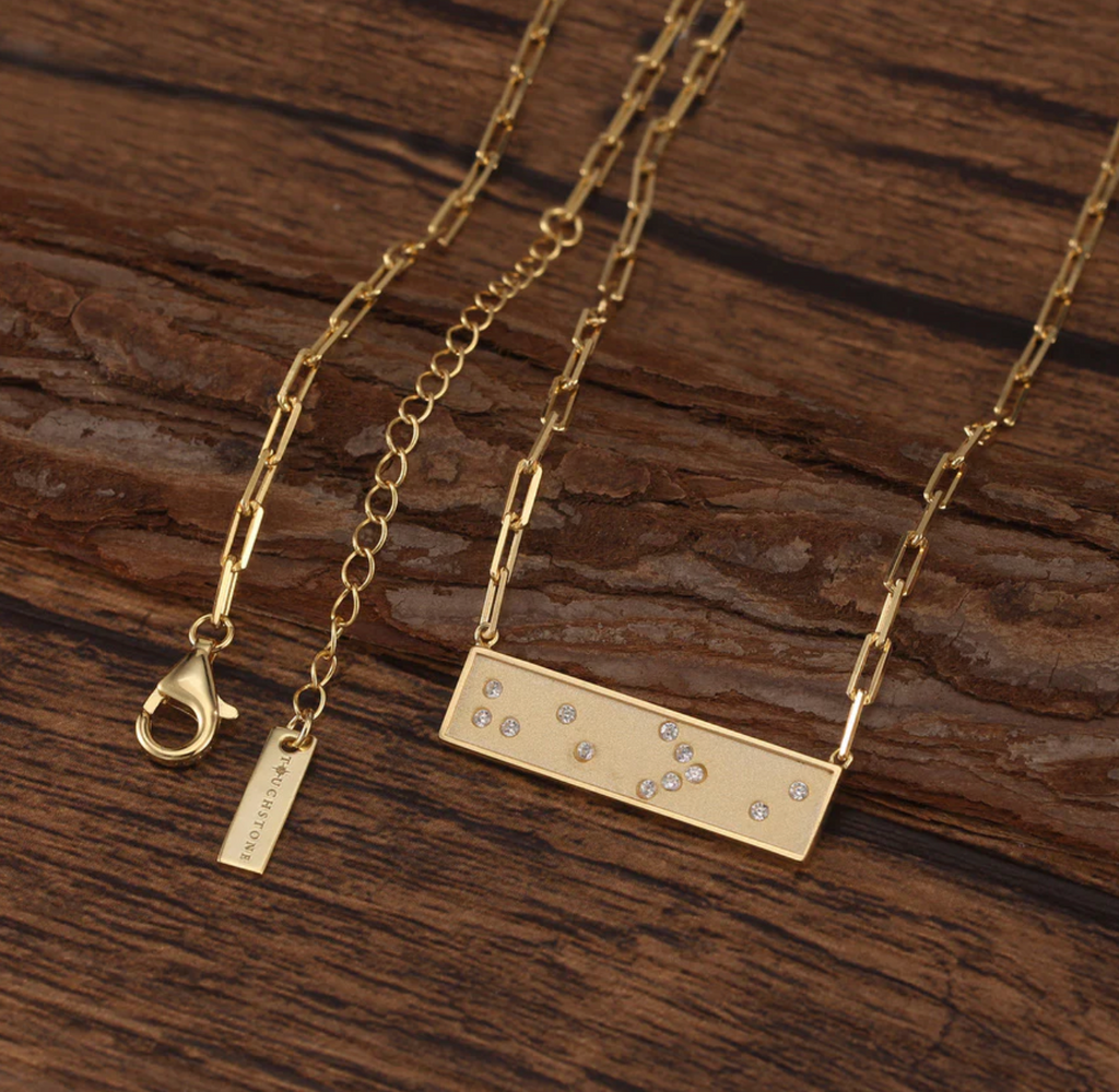 Touchstone HE > I Bar Necklace Gold