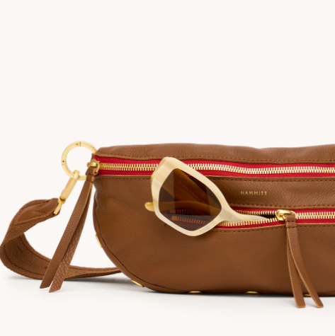 Charles Crossbody Med-Mahogany Pebble