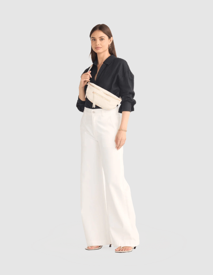 Charles Crossbody Med-Calla Lily White-BG
