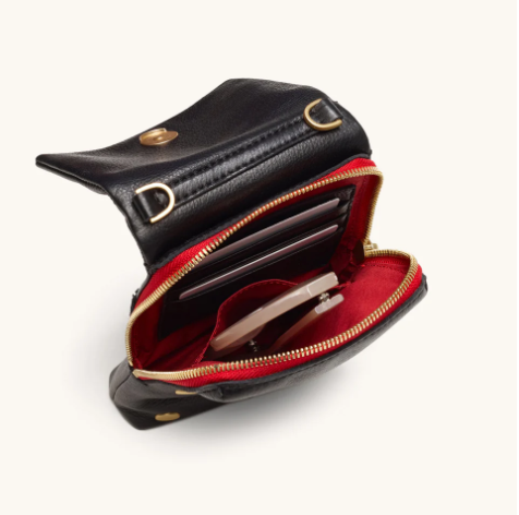 VIP Mobile-Black BG Red Zip
