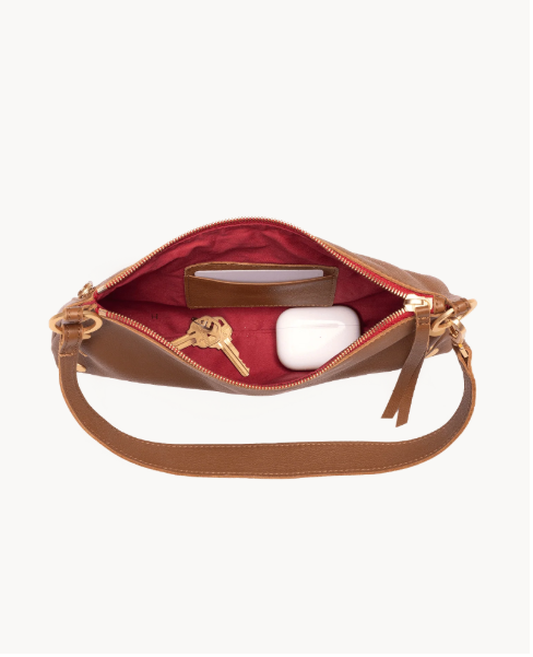 Kyle-Mahogany Pebble-BG-Red Zip