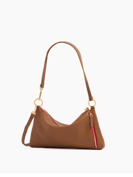 Kyle-Mahogany Pebble-BG-Red Zip