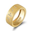 Touchstone Tribe Band Ring Brushed Gold - Size 8
