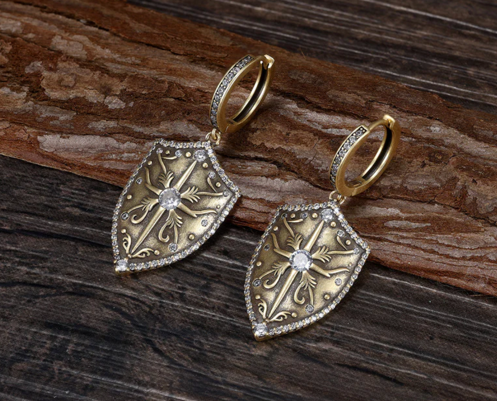 Saints & Saviors Annedore Shield Earrings