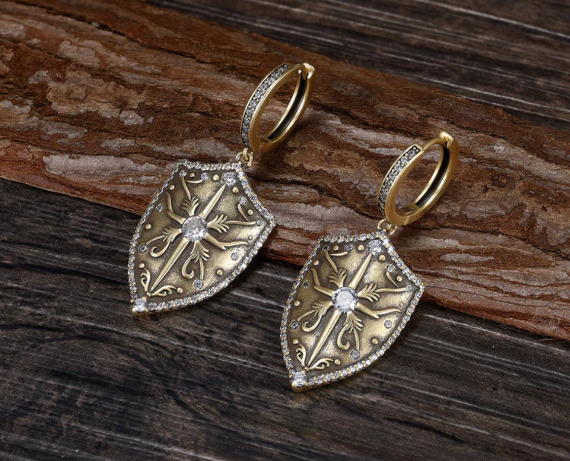 Saints & Saviors Annedore Shield Earrings