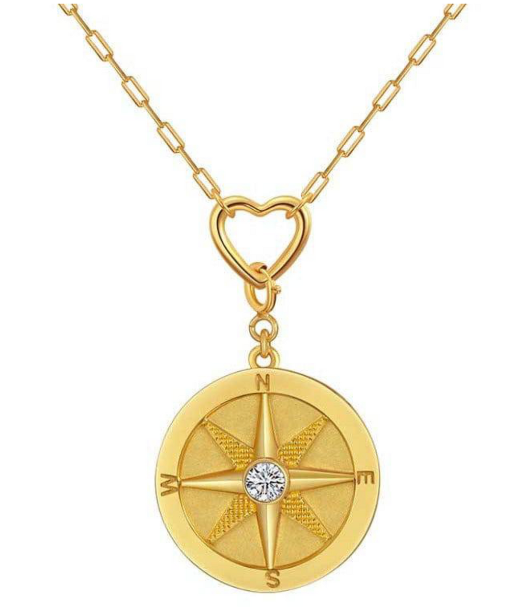 Saints & Saviors We Wander Compass Necklace