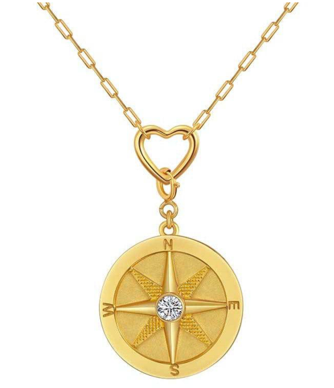 Saints & Saviors We Wander Compass Necklace