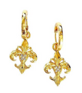 Saints & Saviors Fluer Deni Huggie Hoop Earrings