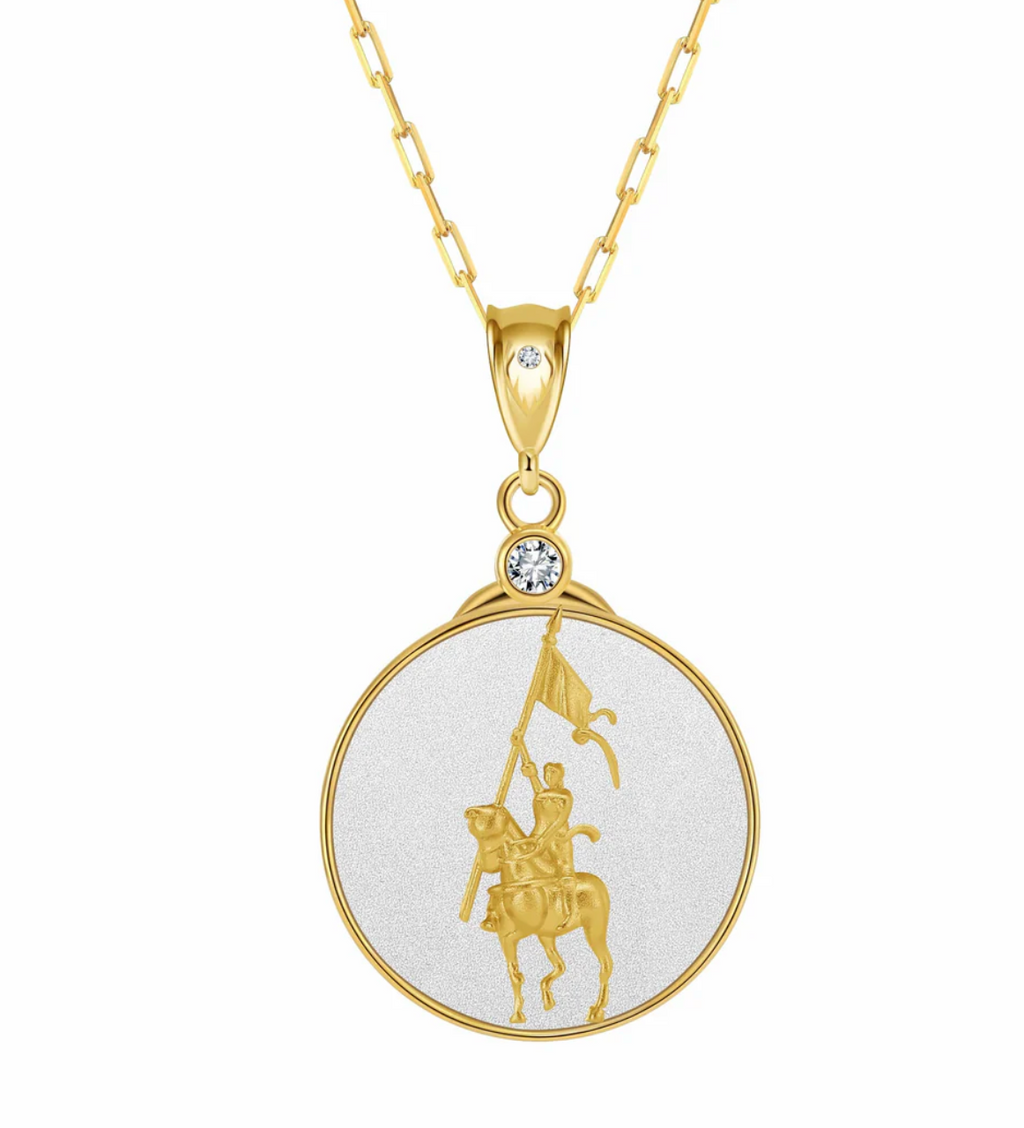 Saints & Saviors* Joan of Arc Faith Pendant Necklace