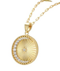 Saints and Saviors Over The Moon Pendant Necklace Clear