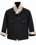 Vintage Silk Black Denim-Burberry Chain