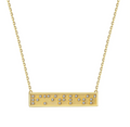 Touchstone Fine LIMITLESS MiniBar Necklace Gold & Diamonds