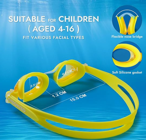 Kids Swim Goggles-6-14 (8-12)ages