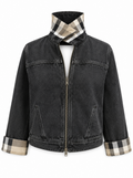 Vintage silk Black denim-Burberry