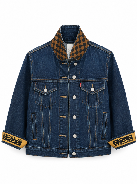 Vintage Blue denim -PORSHE