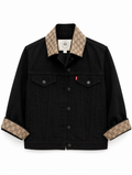 Vintage Silk Black Denim-GUCCI