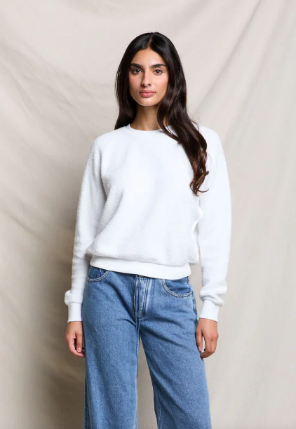 Ziggy Long Sleeve Shrunken Crewneck