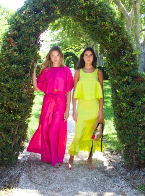 Two Panel Wrap Pant | Silk Dupioni