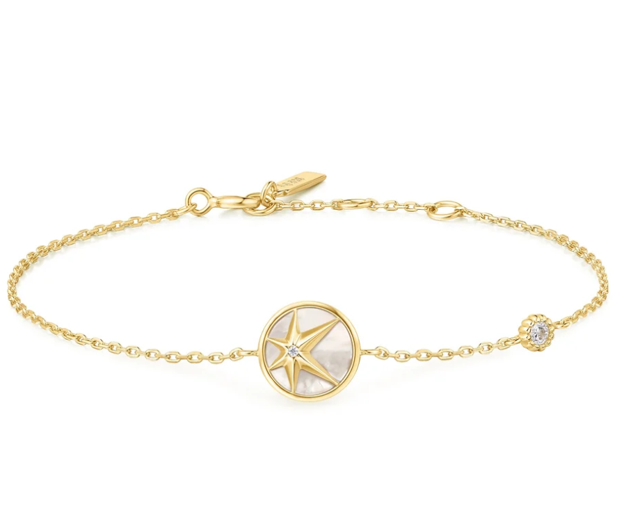 Gold Star Mother-of-Pearl Bracelet