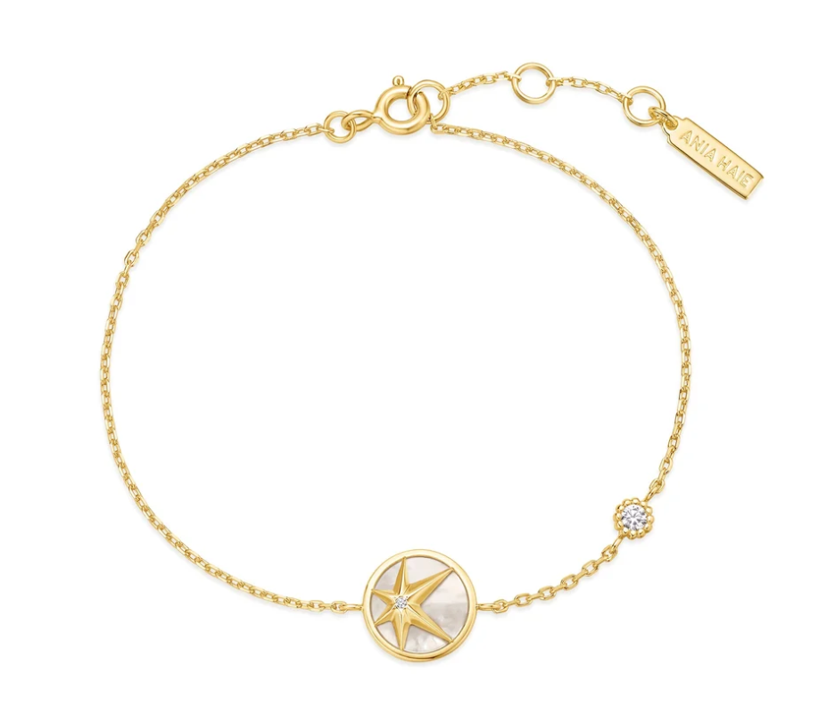 Gold Star Mother-of-Pearl Bracelet