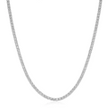 Silver Classic Tennis Necklace