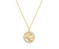 Gold Shiny Sun Star Necklace