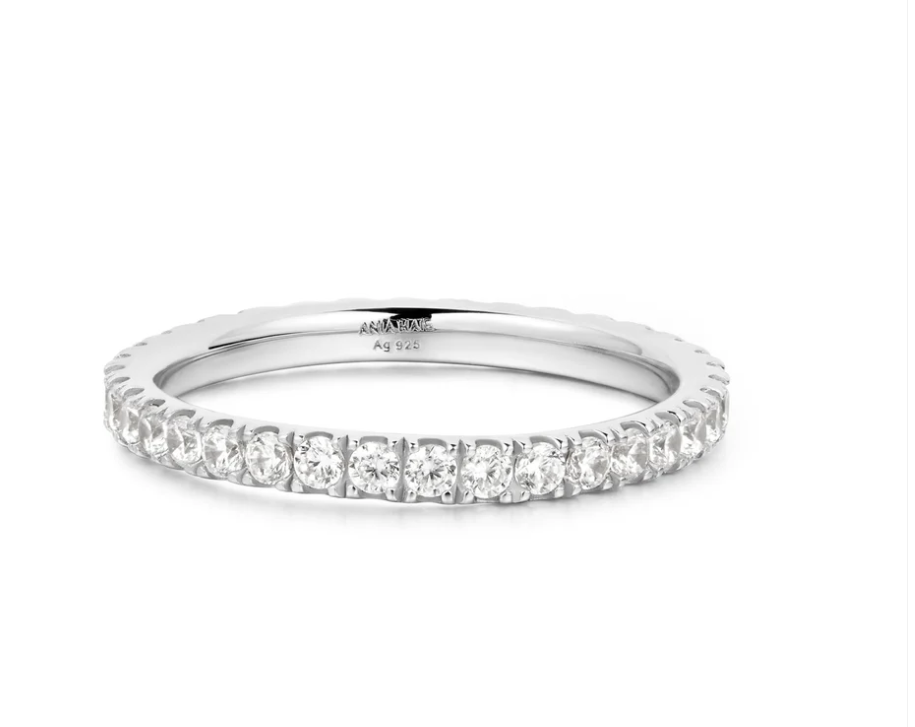 Silver Pavé Ring