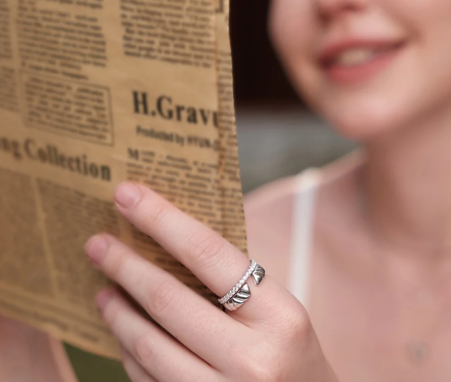 Silver Pavé Ring