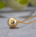 Pickleball bling ball necklace GOLD