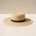 Cliffside Beach - wheat straw hat
