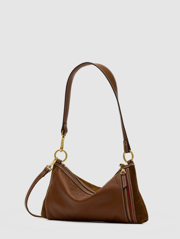 Kyle sml Cinnamon Suede/Antique Gold