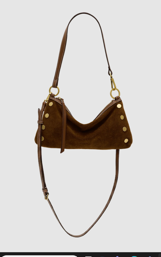 Kyle sml Cinnamon Suede/Antique Gold