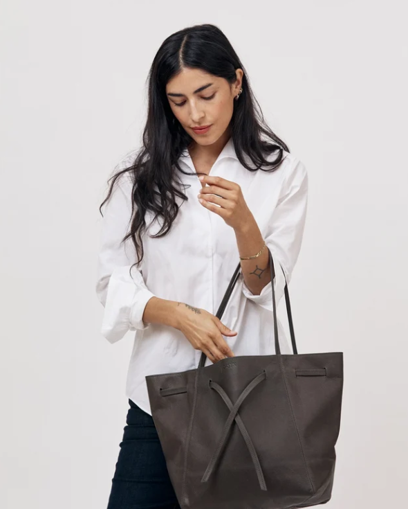 Florence tote-Grey Aniline