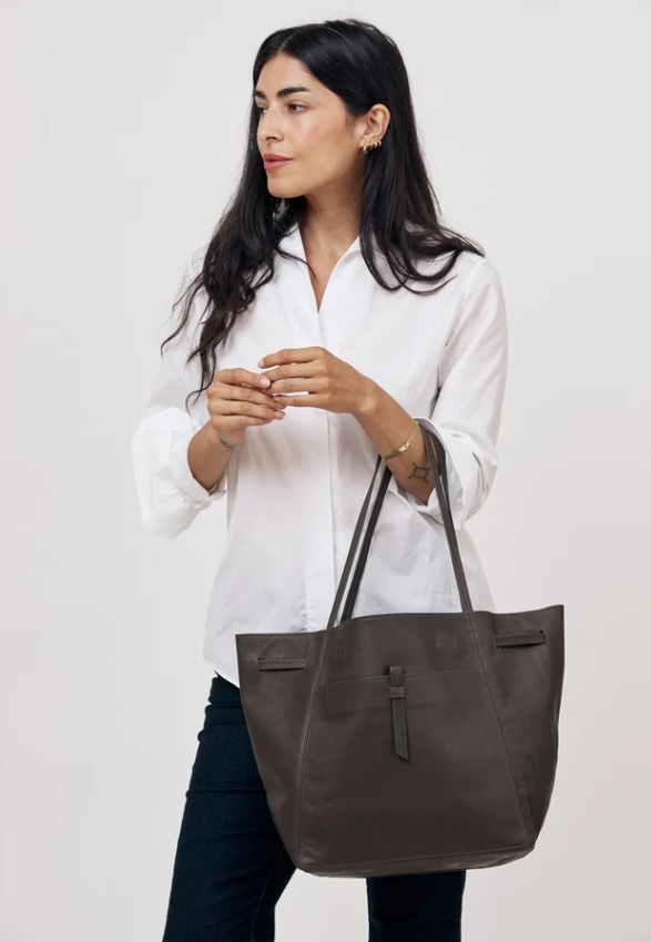 Florence tote-Grey Aniline