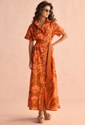 Amira Shirt Dress-Naia Terracota
