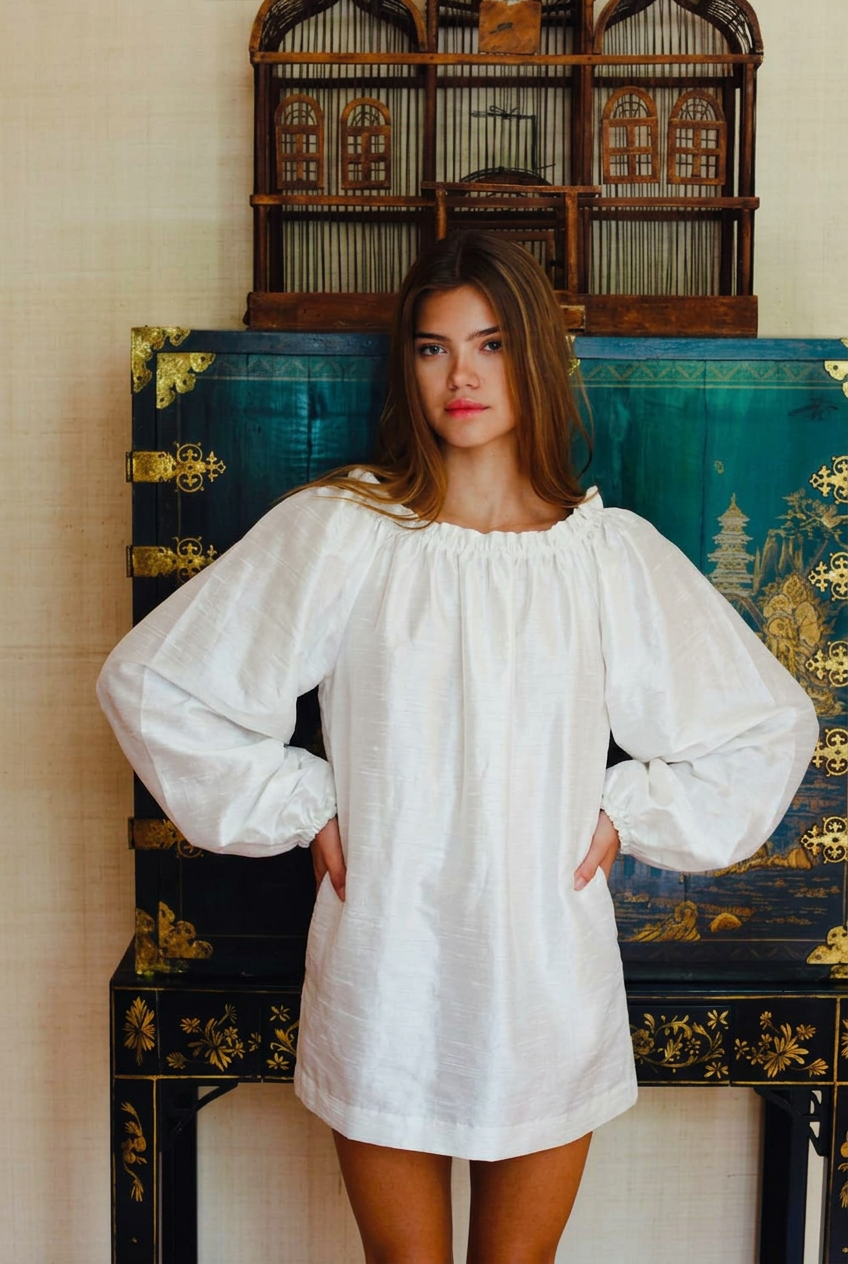 Worth Mini Dress | Silk Dupioni