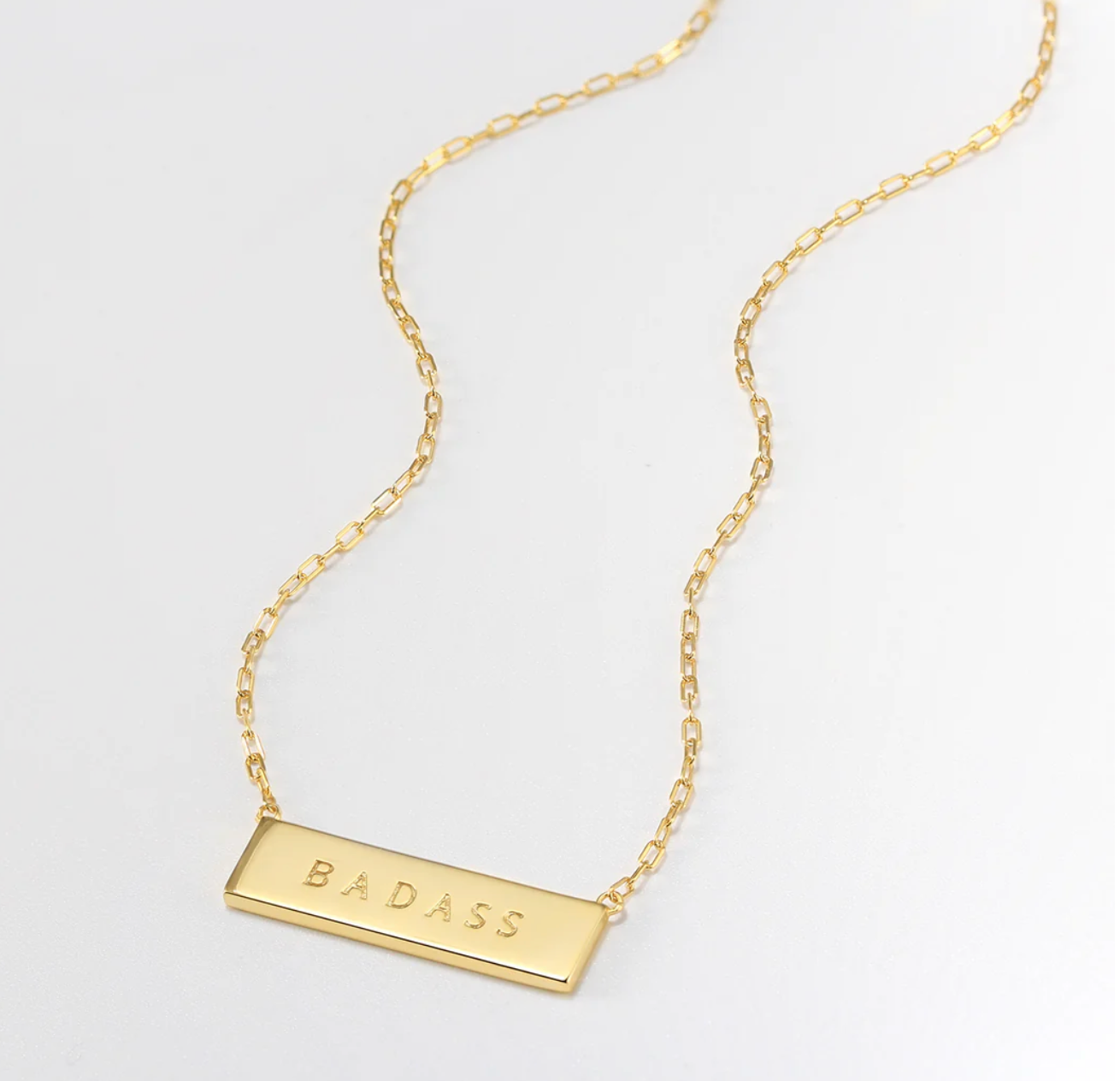 Touchstone Badass Mini-Bar Necklace Gold