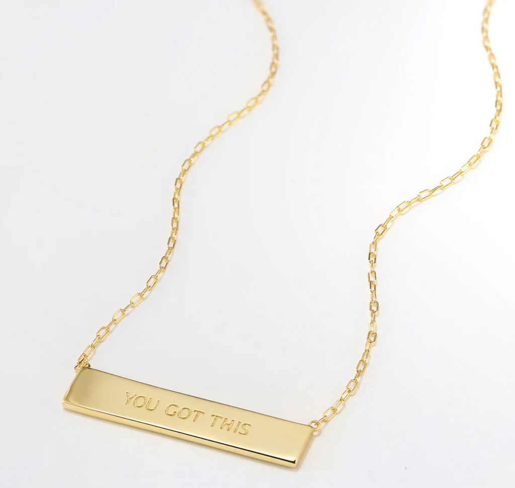 Touchstone You got This Mini-Bar Necklace Gold