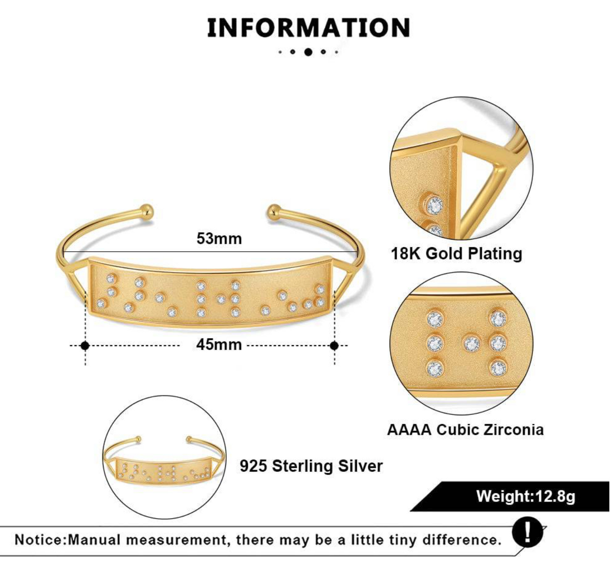 Touchstone* Fearless Cuff Gold
