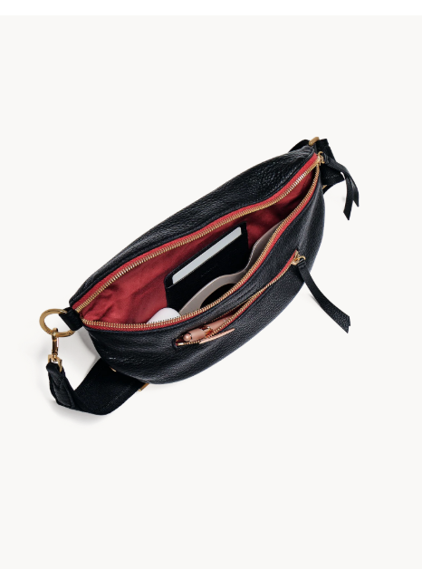 Charles Crossbody Med-Black-BG-R Zip