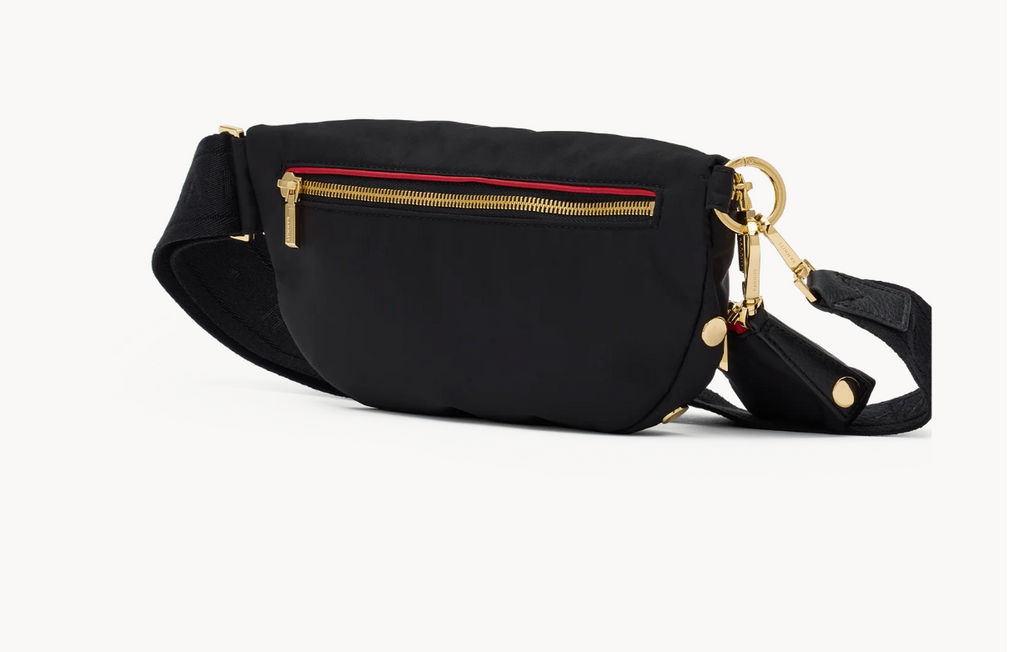 Charles Crossbody Med-Black Nylon Cargo