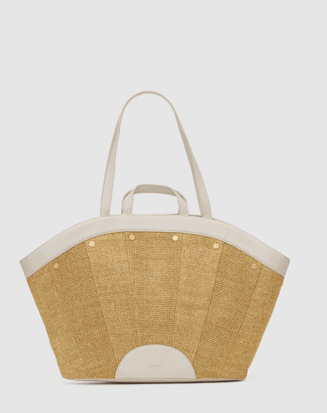 Shelley Resort Tote-Calla Lily Raffia-BGH