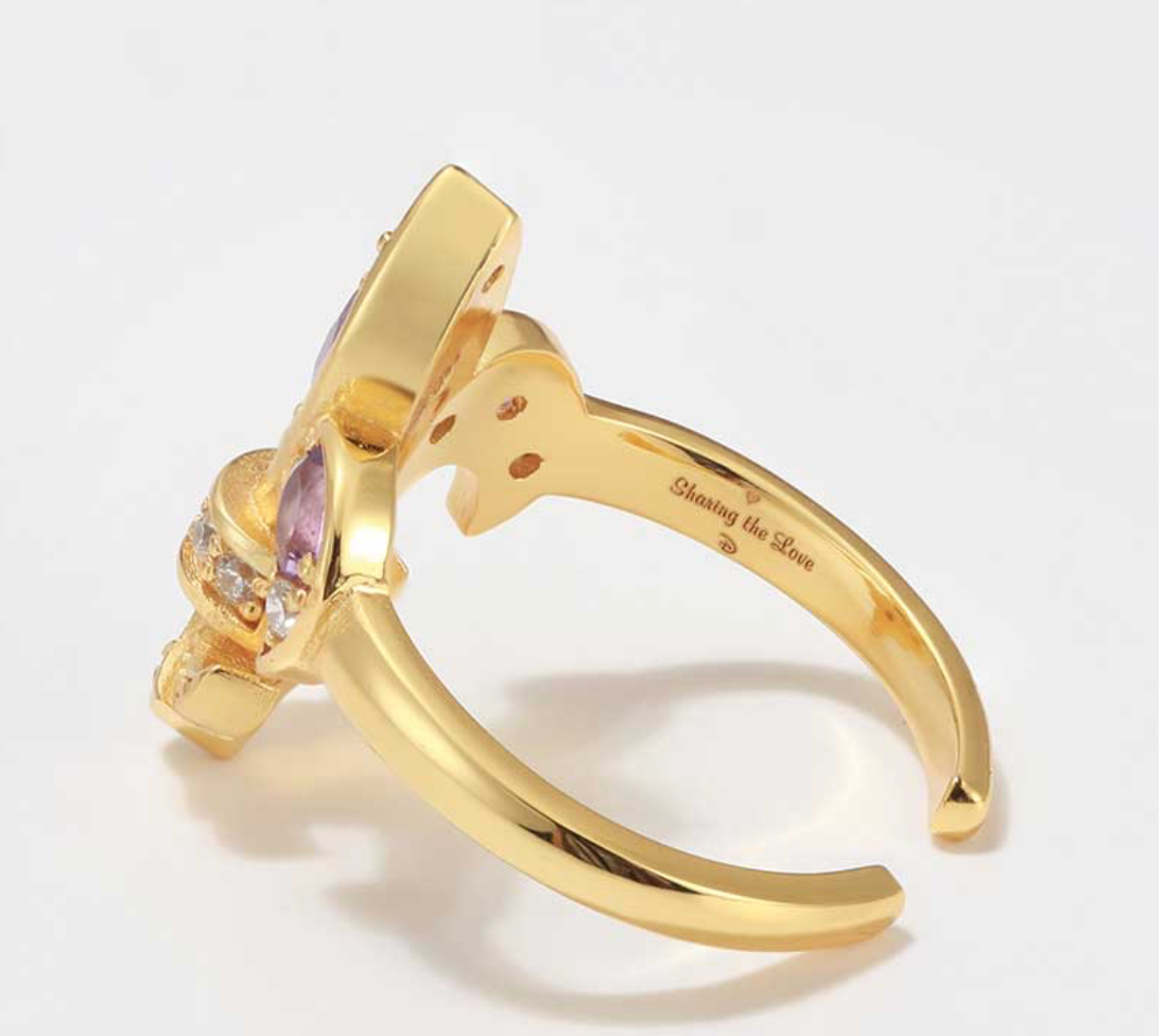 Saints and Savior Fluer De Lis Amethyst Diamond Ring