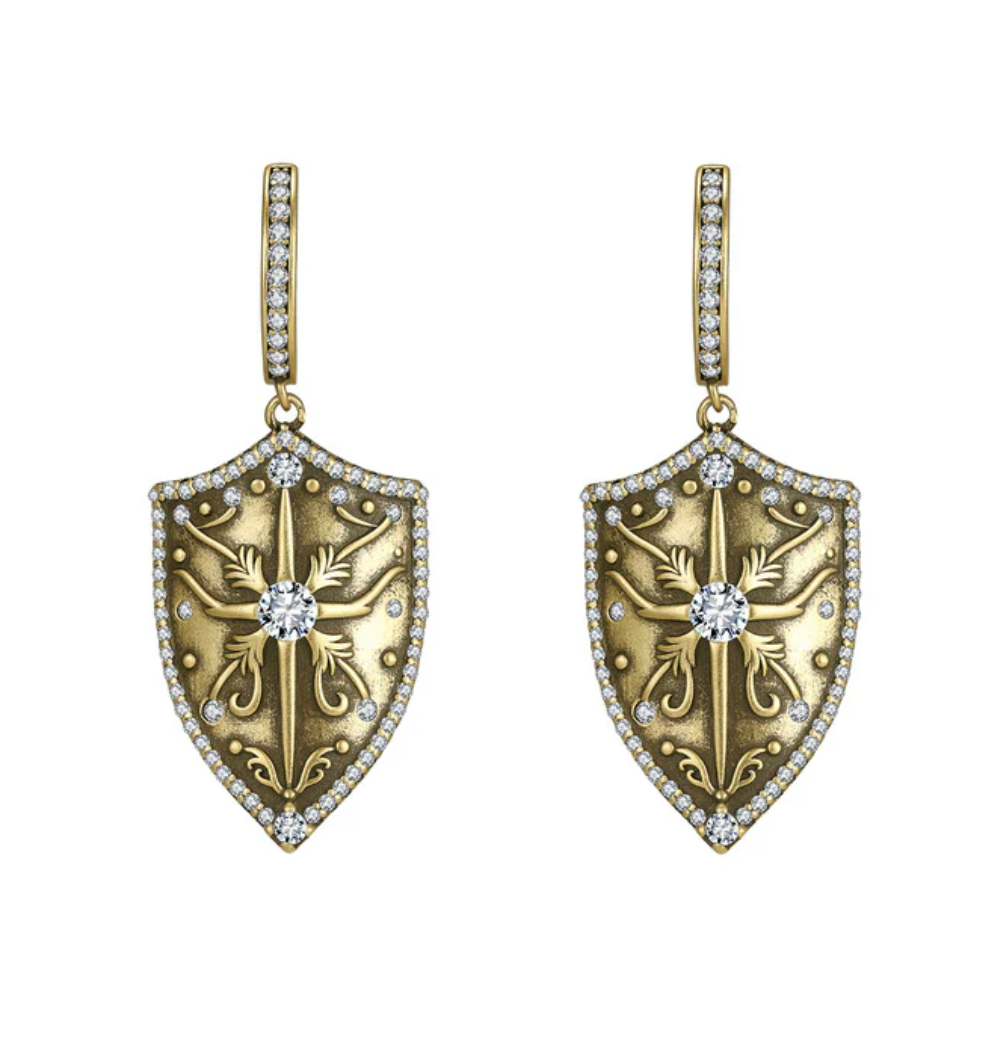 Saints & Saviors Annedore Shield Earrings