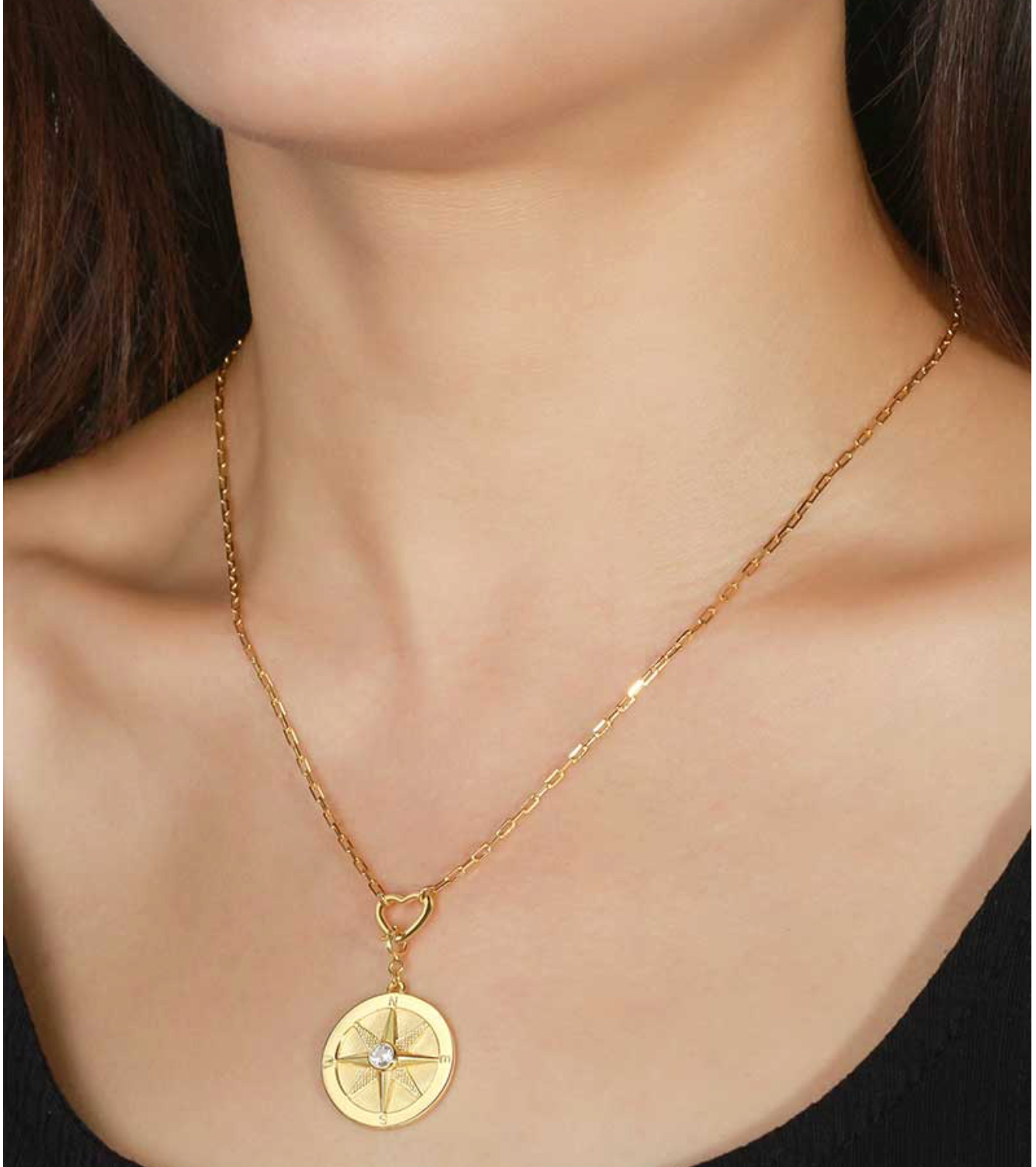 Saints & Saviors We Wander Compass Necklace