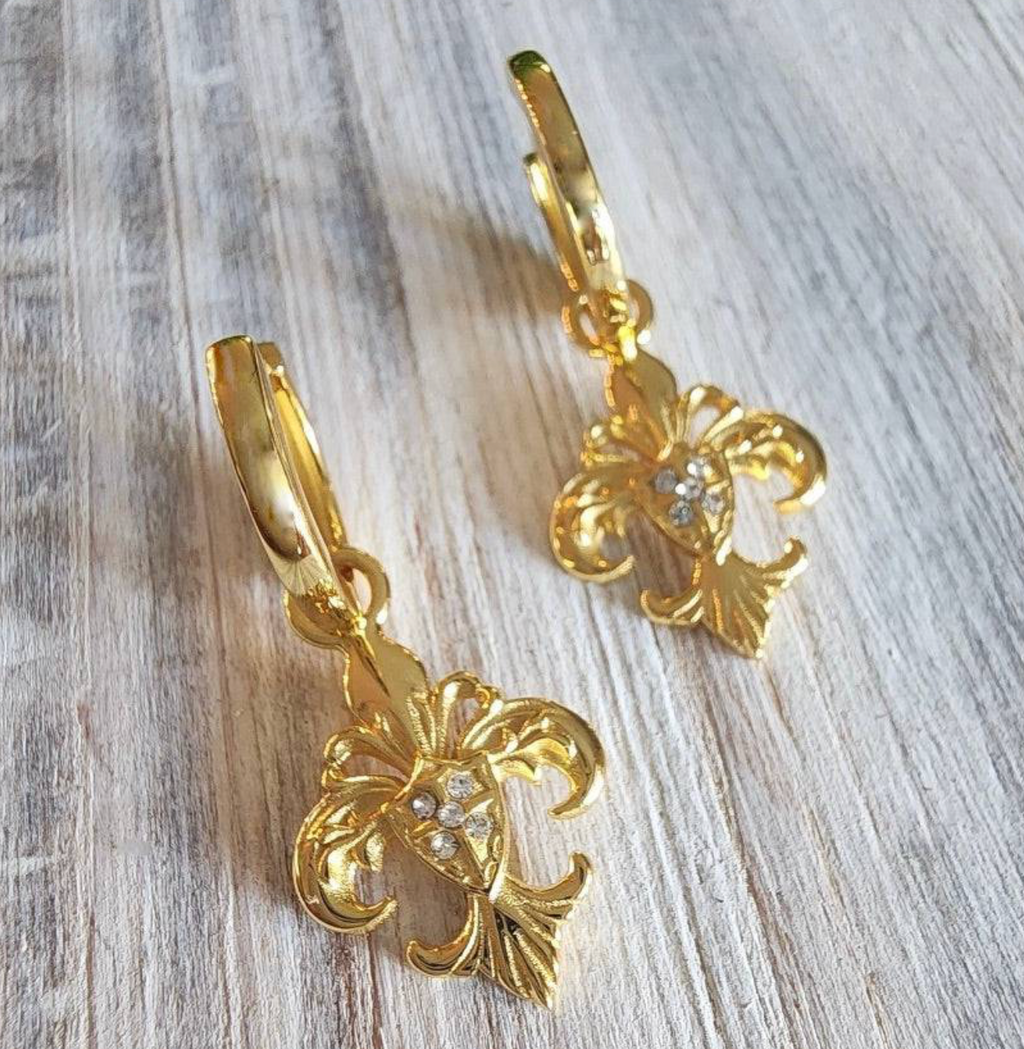 Saints & Saviors Fluer Deni Huggie Hoop Earrings